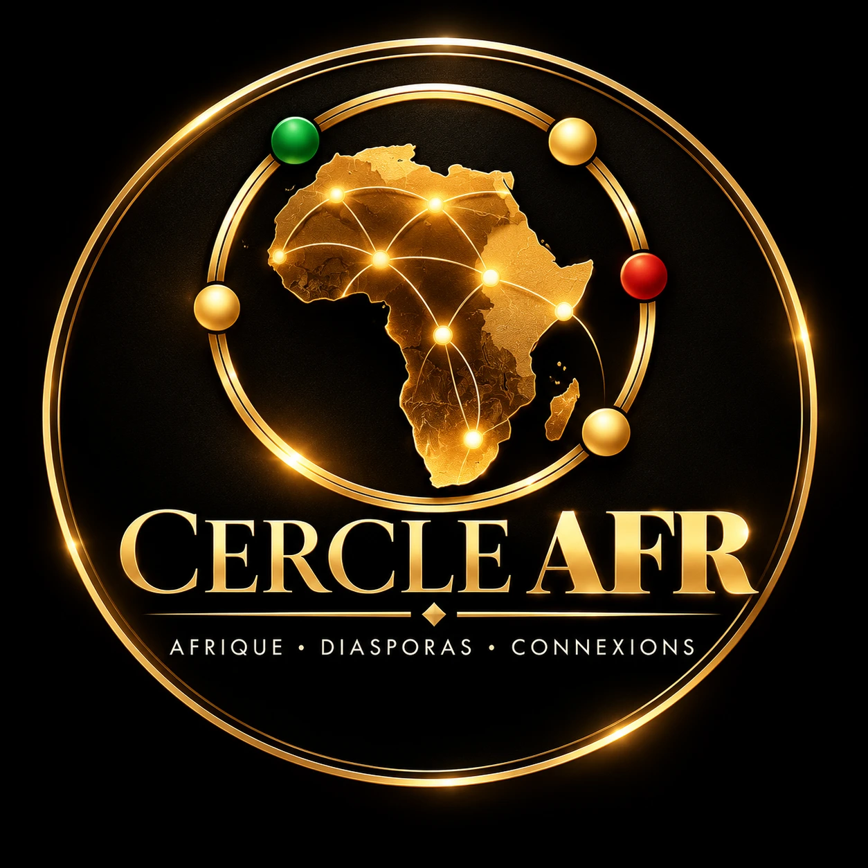 Emblème Cercle AFR : l’Afrique et ses connexions